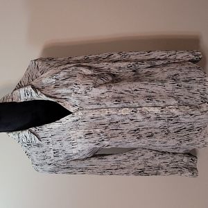 Express Black & White blouse -Medium